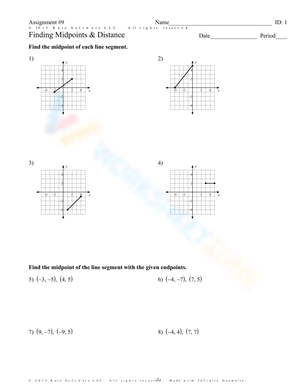 Calculate Midpoints and Distance on Coordinate Plane