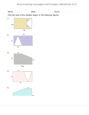 Calculate Area of Shaded Region: Practice