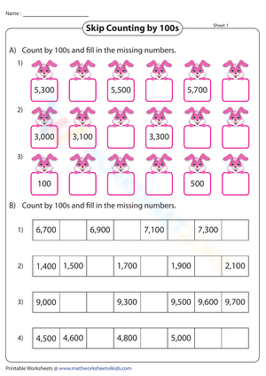 Skip Counting by 100s