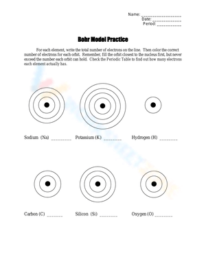 Bohr Model Practice: Electron Configuration Made Simple