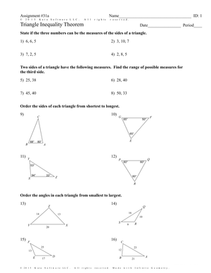 Triangle Inequality Theorem