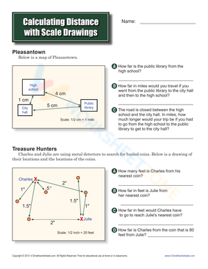 Calculating Distance with Scale Drawings