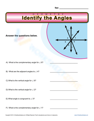Identify Types of Angles