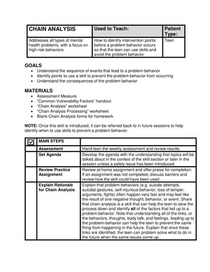 Detailed Chain Analysis
