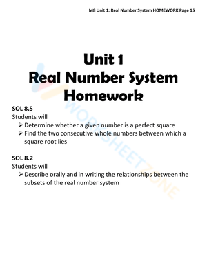 Updated Real Number System
