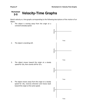Velocity-Time Graphs