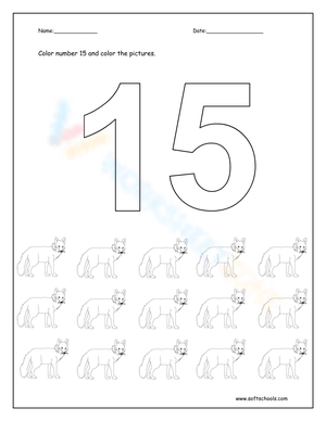 Color by Number Worksheet