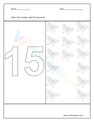 Number 15 Practice Worksheet