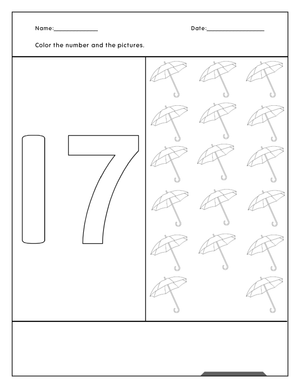 Recognizing and Counting Number 17