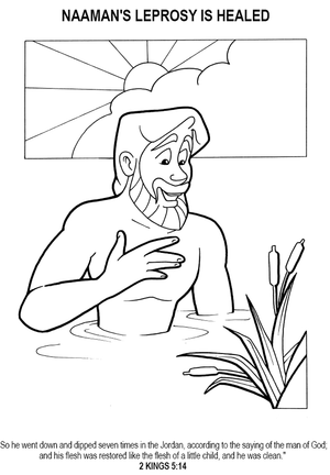 Naaman Coloring Page: Essential Grade 4 Bible Activity