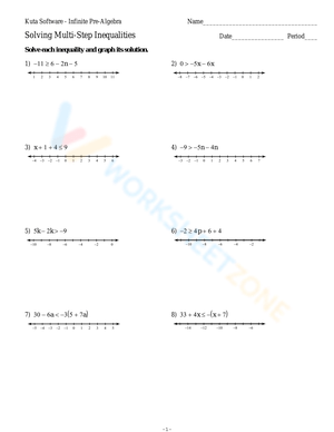 Practice Solving Multi-Step Inequalities