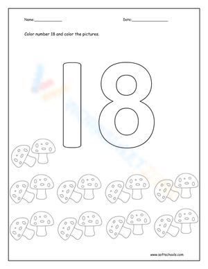 Count and Color Number 18
