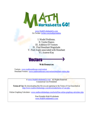 Understanding Addition of Vectors: Practice Problems