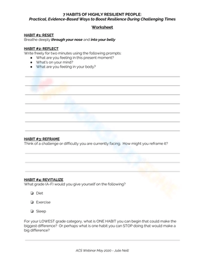 Free Collection of 7 Habits Worksheets PDF for Students