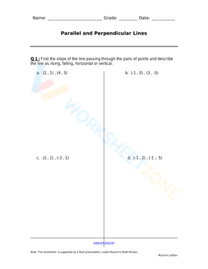 Updated Practice: Parallel & Perpendicular Lines