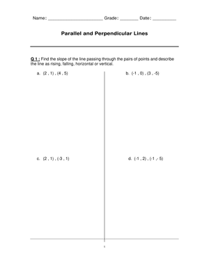 Updated Practice: Parallel & Perpendicular Lines