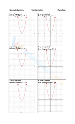 Graph Quadratic Functions Using Transformations