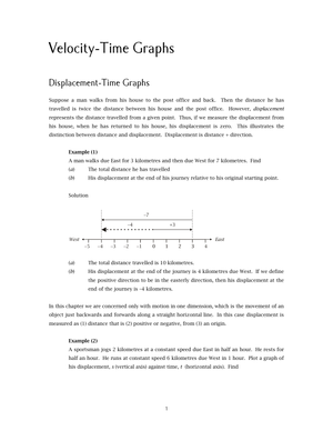 Analyzing Velocity-Time Graphs