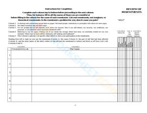 Review of Resentments Worksheet