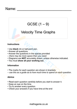 Graphs of Velocity and Time: Physics