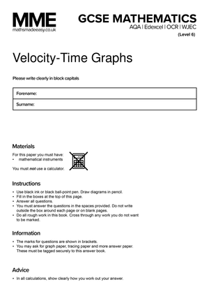 Interpreting Velocity-Time Graph