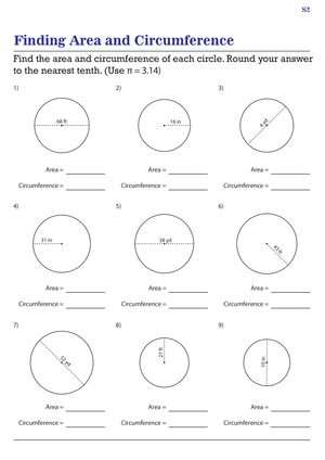 Finding Area and Circumference
