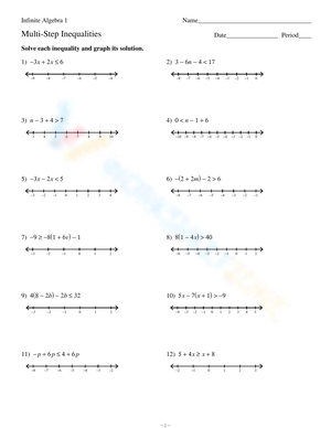 Solve Multi-Step Inequalities