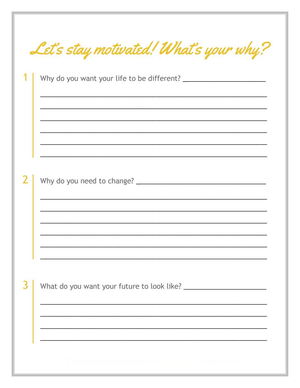Stay Motivated: Find Your 'Why' Worksheet