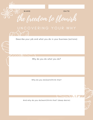 Discovering Your 'Why': A Motivational Worksheet