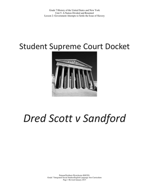 Dred Scott v Sandford: Analyzing the Decision