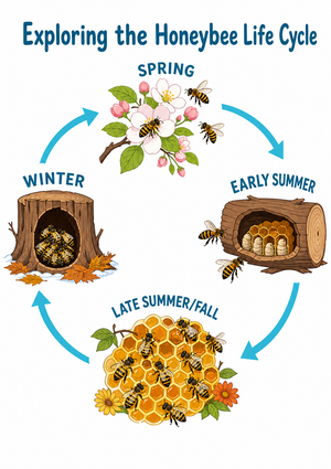 Honeybee Life Cycle Diagram | Grade 6-8 Essential