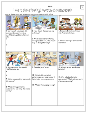 Lab Safety Worksheet: Essential Rules