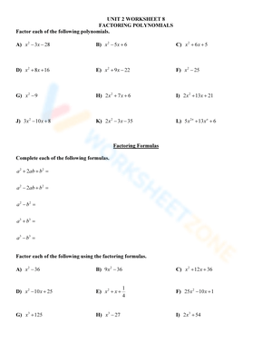 Factoring by Grouping Practice