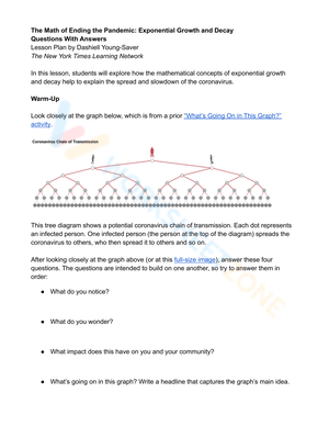 Free Exponential Growth and Decay Worksheets with Answer Key