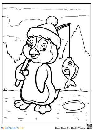 Penguin is Going Fishing
