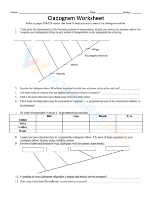 Grade 9 Cladogram Worksheets 2024   Cladogram Worksheet 4 W300 H388 Thumbnail 