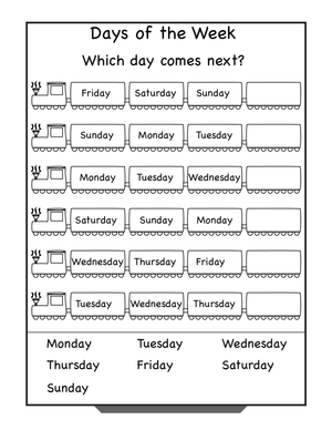 Which Day Comes Next?