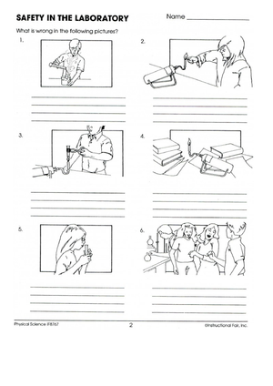 Lab Safety Rules and Guidelines Worksheet