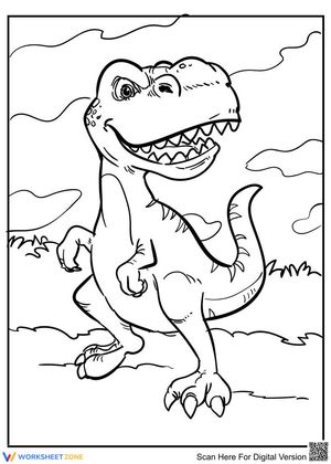 Tyrannosaurus Rex Illustration Worksheet