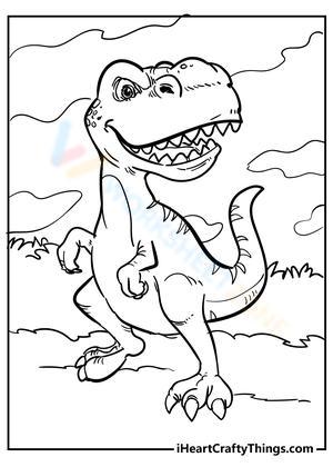 Tyrannosaurus Rex Illustration Worksheet
