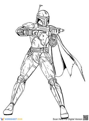 The Mandalorian Illustration Art Worksheet