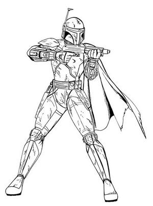 The Mandalorian Illustration Art Worksheet