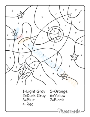 Space Rocket Coloring and Activity Page