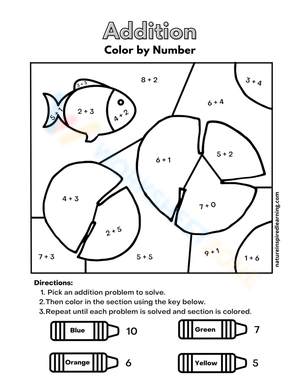 Fun Fish Coloring Worksheet for Kids