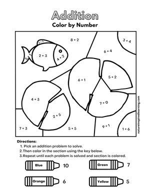 Fun Fish Coloring Worksheet for Kids