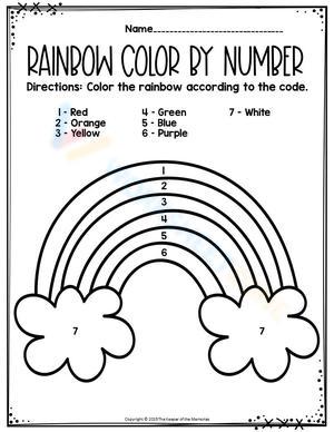 Rainbow Color by Number