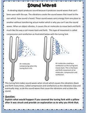 Sound Wave Illustration Worksheet
