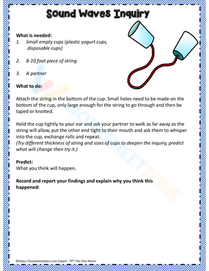 Sound Wave Inquiry Worksheet