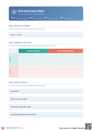 Create a Pros and Cons Chart