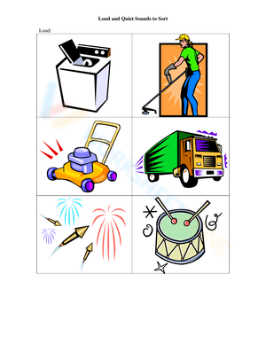 Sort Loud and Quiet Sounds!